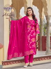 Alexa Vol 7 By Radhika Vertican Silk Kurti With Bottom Dupatta Exporters In India